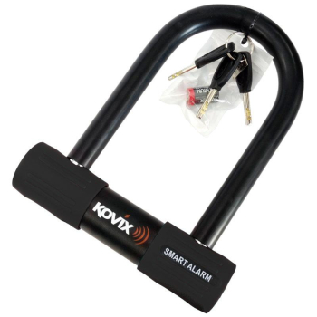 Kłódka U-Lock z alarmem KOVIX KTL14-150 czarna-7144