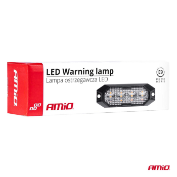 Lampa błyskowa ostrzegawcza płaska 4x3W LED R65 R1-71444