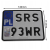 RAMKA MOTOROWEROWA METALIZOWANA SREBRNA-71611