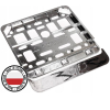RAMKA MOTOROWEROWA METALIZOWANA SREBRNA-71612
