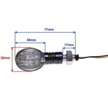 KIERUNKOWSKAZ BIAŁY KLOSZ LED CARBON LEWY-73291