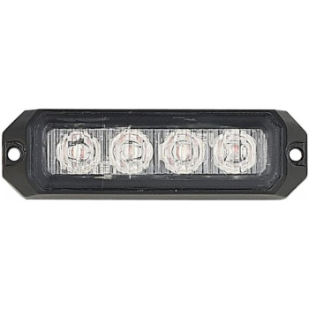 Lampa strobo 4x LED mała pomarańczowa R65 R10