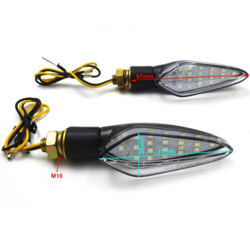 KIERUNKOWSKAZY CH-1001 LED CZARNE Dynamiczne