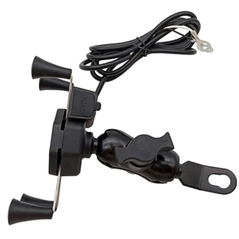 MOTOCYKLOWY UCHWYT NA TELEFON USB-78134