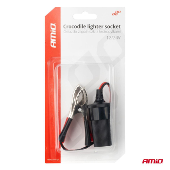 Adapter krokodylki do gniazda zapalniczki 12V 24V -78243