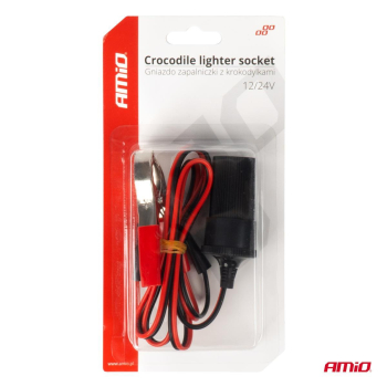 Adapter gniazda zapalniczki z wyjściem na krokodyl-78262