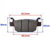 KLOCKI HAMULCA TYŁ DO HONDA SH125-8039