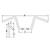 KIEROWNICA DO BENELLI IMPERIALE 400-80537