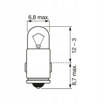 ŻARÓWKA 12V 1,2W BA7S OPK 1 SZT-81420