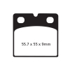 KLOCKI HAMULCOWE EBC FA018HH WZMACNIANE 1 TARCZA-81953