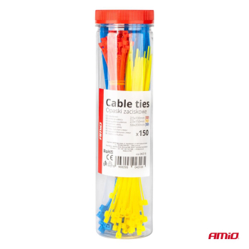 Opaski zaciskowe plastikowe wielokolorowe zestaw 1-82497