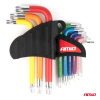 Klucze TORX krótkie zestaw 9 szt. S2 AMIO-04300-82580