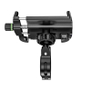 Uchwyt motocyklowy R10-metal USB QC czarny-83411