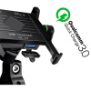 Uchwyt motocyklowy R10-metal USB QC czarny-83412