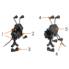 Uchwyt motocyklowy RAM  XL USB-83492