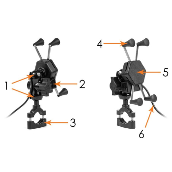Uchwyt motocyklowy RAM  XL USB-83492