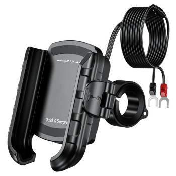 Uchwyt motocyklowy z ładowaniem R9-Clip-PD