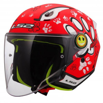KASK LS2 OF622 FUNNY II PAWS MATT RED M-85880