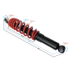 Amortyzator ATV 110 30cm/ 7mm