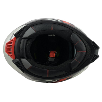 KASK MOTOCYKLOWY F31/F/XXL czerwony blenda+pinlock-86408
