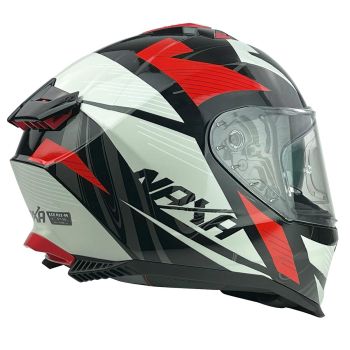 KASK MOTOCYKLOWY F31/F/XXL czerwony blenda+pinlock-86409