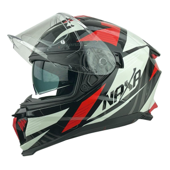KASK MOTOCYKLOWY F31/F/XXL czerwony blenda+pinlock