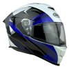 KASK MOTOCYKLOWY F33/F/S  z blendą niebieski-86612