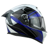KASK MOTOCYKLOWY F33/F/S  z blendą niebieski-86613