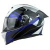 KASK MOTOCYKLOWY F33/F/S  z blendą niebieski-86617