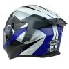 KASK MOTOCYKLOWY F33/F/XXL  z blendą niebieski-86660