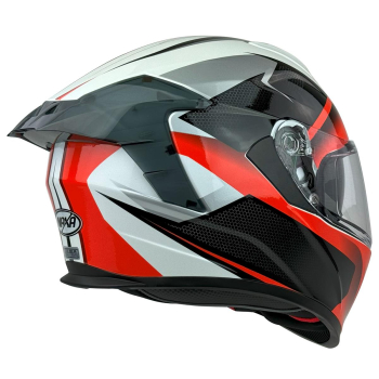 KASK MOTOCYKLOWY F33/G/S  z blendą pomarańczowy-86669