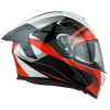 KASK MOTOCYKLOWY F33/G/XL z blendą pomarańczowy-86706