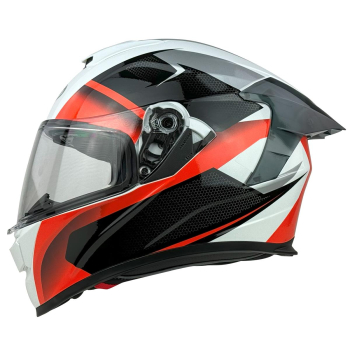KASK MOTOCYKLOWY F33/G/XL z blendą pomarańczowy-86701