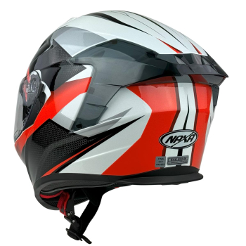 KASK MOTOCYKLOWY F33/G/XXL z blendą pomarańczowy-86715