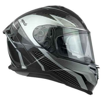 KASK MOTOCYKLOWY F32/G/XXL blenda+pinlock szary-86873