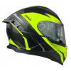 KASK MOTOCYKLOWY F32/J/XXL blenda+pinlock żółty fl-86993
