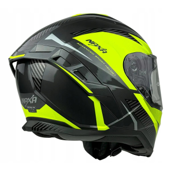 KASK MOTOCYKLOWY F32/J/XL blenda+pinlock żółty flu-86979