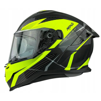 KASK MOTOCYKLOWY F32/J/XXL blenda+pinlock żółty fl-86989