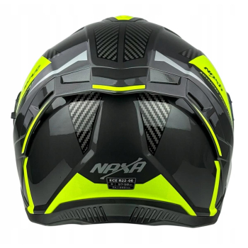 KASK MOTOCYKLOWY F32/J/XXL blenda+pinlock żółty fl-86991