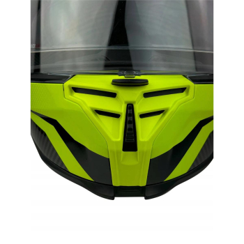 KASK MOTOCYKLOWY F32/J/XXL blenda+pinlock żółty fl-86996