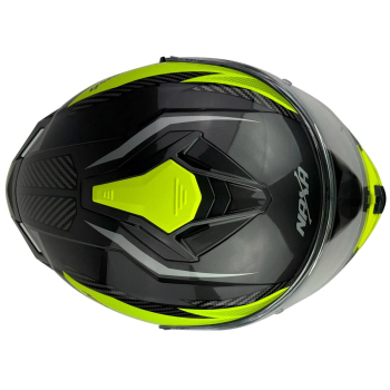KASK MOTOCYKLOWY F32/J/XXL blenda+pinlock żółty fl-86999