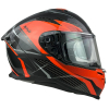 KASK MOTOCYKLOWY F32/I/L blenda+pinlock pomarańcz-87031