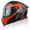 KASK MOTOCYKLOWY F32/I/L blenda+pinlock pomarańcz