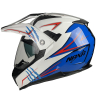 KASK MOTOCYKLOWY CO3/O/XXL biało niebieski-87114