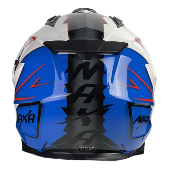 KASK MOTOCYKLOWY CO3/O/XXL biało niebieski-87115