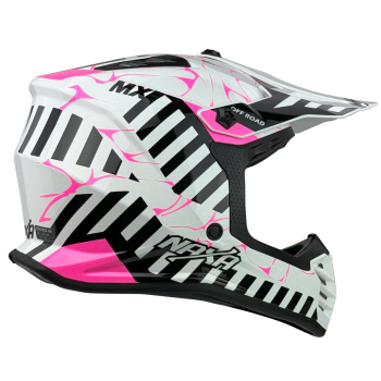 KASK MOTOCYKLOWY C11/F/YXL junior różowy połysk-87191