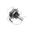Bendix rozrusznika nożnego Falcon 4T Euro 4 silnik-8738