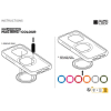 Fioletowy pierścień Quad Lock® MAG - uniw-91470