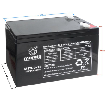 Akumulator Moretti UPS MT9.0-12