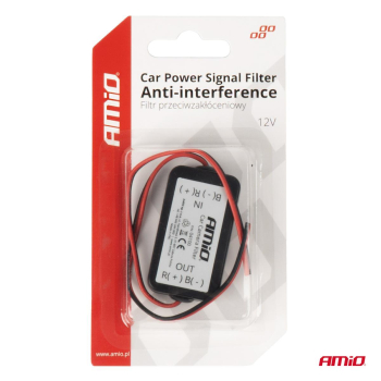 Samochodowy filtr przeciwzakłóceniowy 12V AMIO-041-94493
